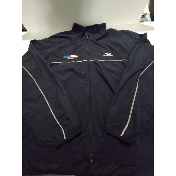 Brooks Lukes Locker Windbreaker Running Jacket Navy XL - Picture 1 of 8